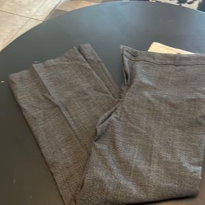 Black, plaid, Ann Taylor pants.